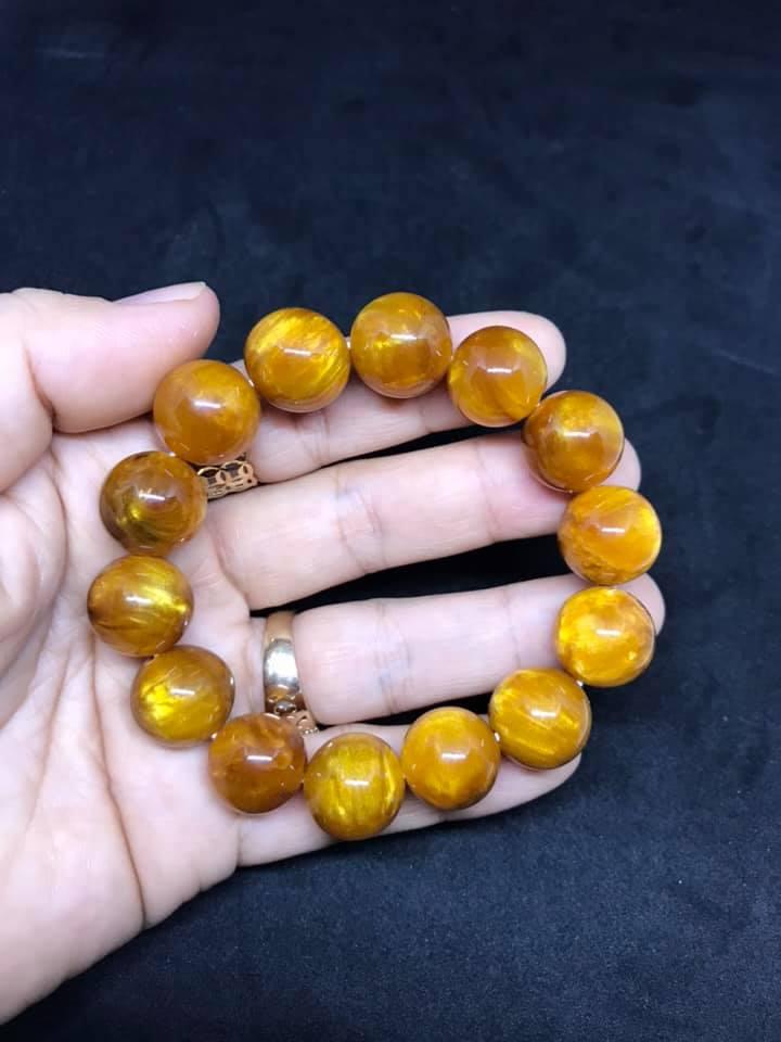[HCM]VÒNG TAY DƯƠNG BIỂN VÀNG 14LY