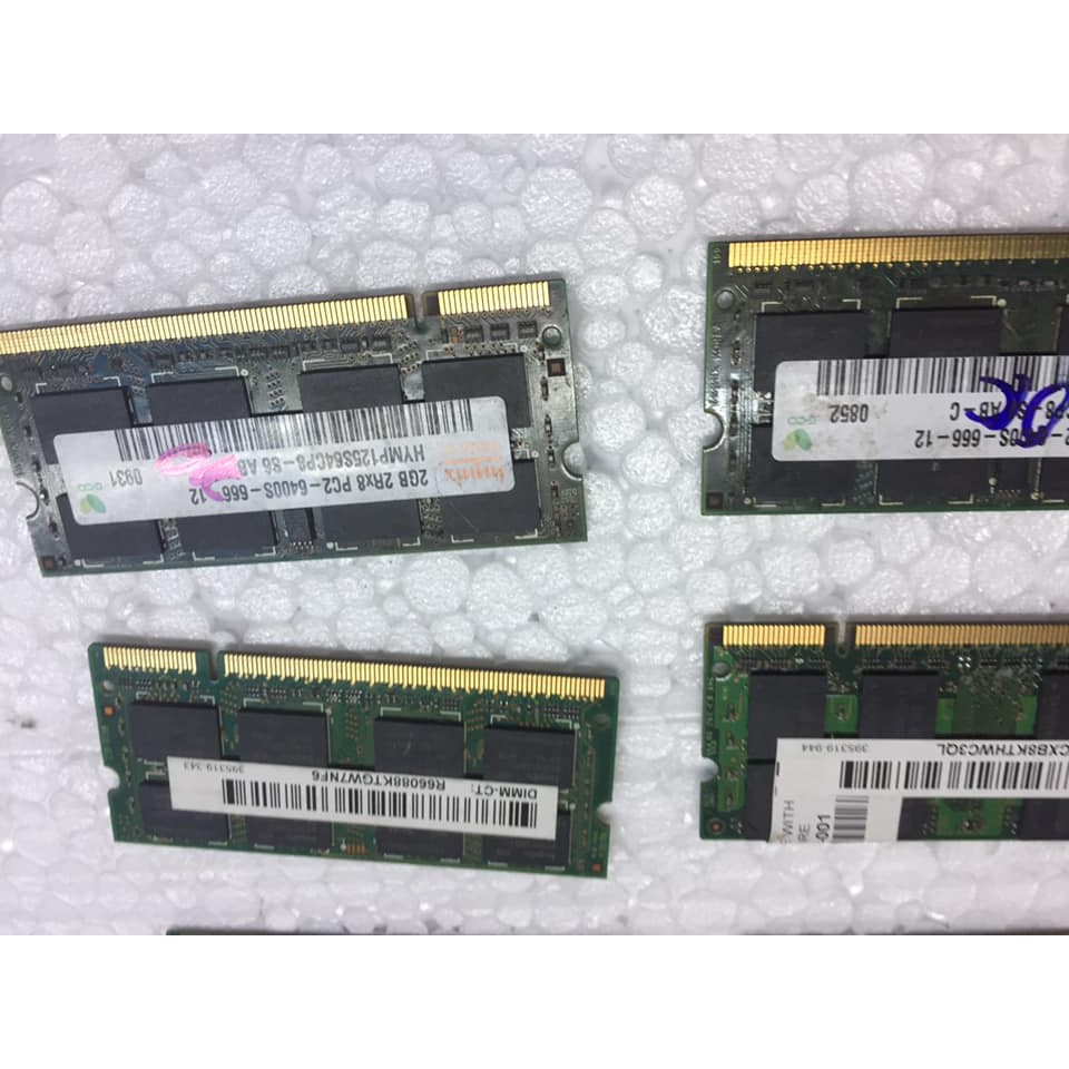 RAM DDRam 2 BUS 667/800 1G 2G cho PC và Laptop