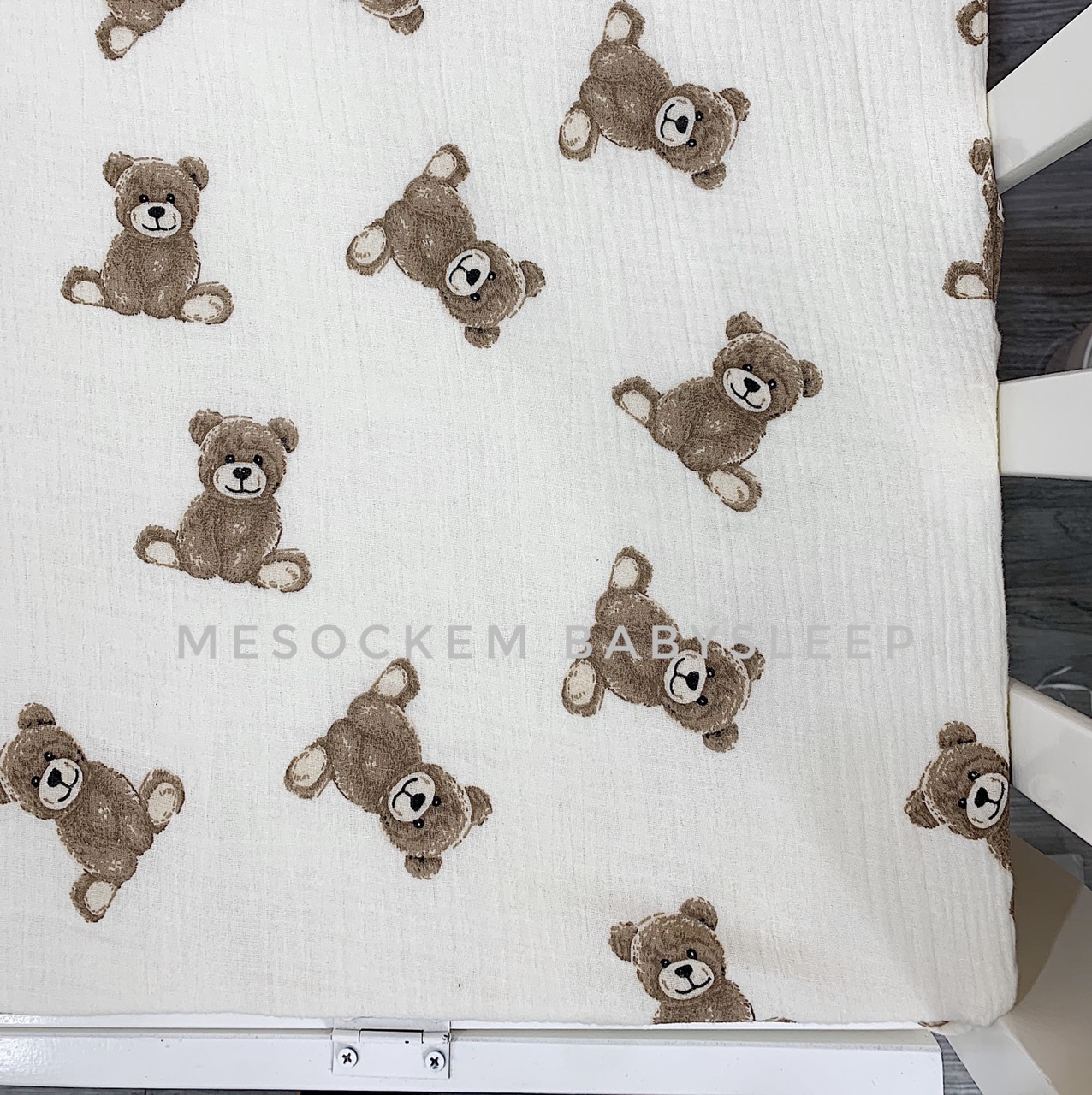 Drap cũi cho bé vải xô muslin