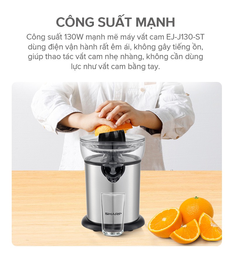 Máy Vắt Cam SHARP EJ-J130-ST