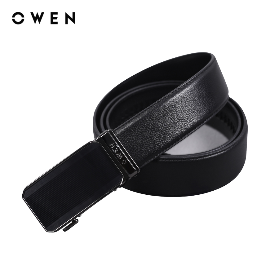 OWEN - Dây lưng  BELT232702 màu Đen chất liệu Da thật
