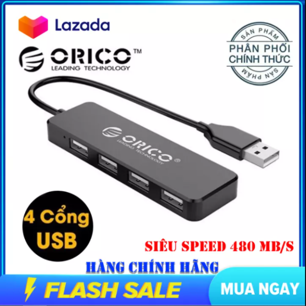 Bảng giá Bộ Hub chia 4 cổng USB 2.0 Orico FL01 - Hàng Chính Hãng Phong Vũ
