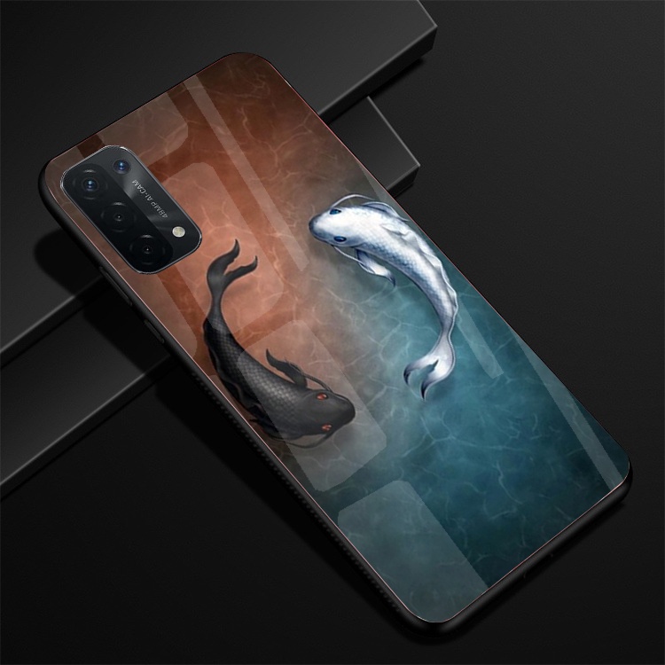 Ốp Lưng OPPO A74, A74 5G, A95,A54 5G Mặt Kính Cường Lực Cao Cấp Thiết Kế Độc Quyền