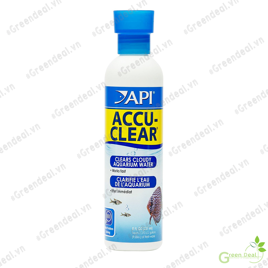 API - Accu-Clear | Khử bụi đục và làm trong suốt nước hồ cá thủy sinh