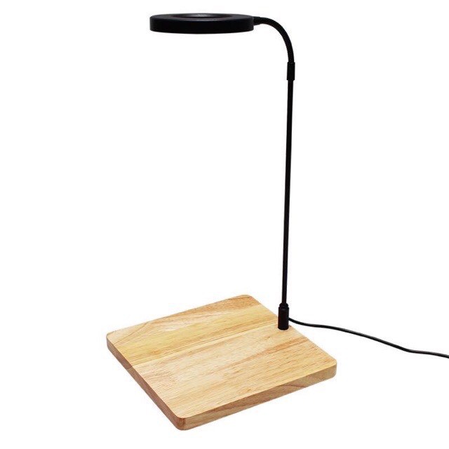 Bộ đế gỗ & đèn Led cho hồ thủy sinh để bàn