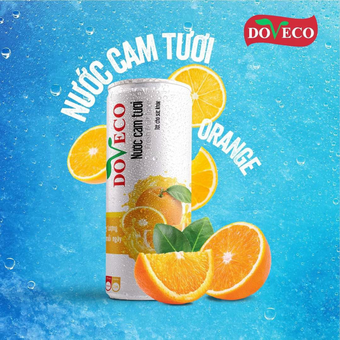 [HCM]Nước Cam Lon Doveco 330ml