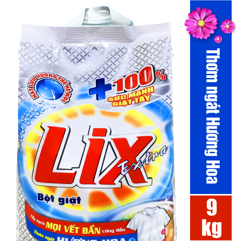 Bột giặt LIX extra hương hoa 9kg EB010