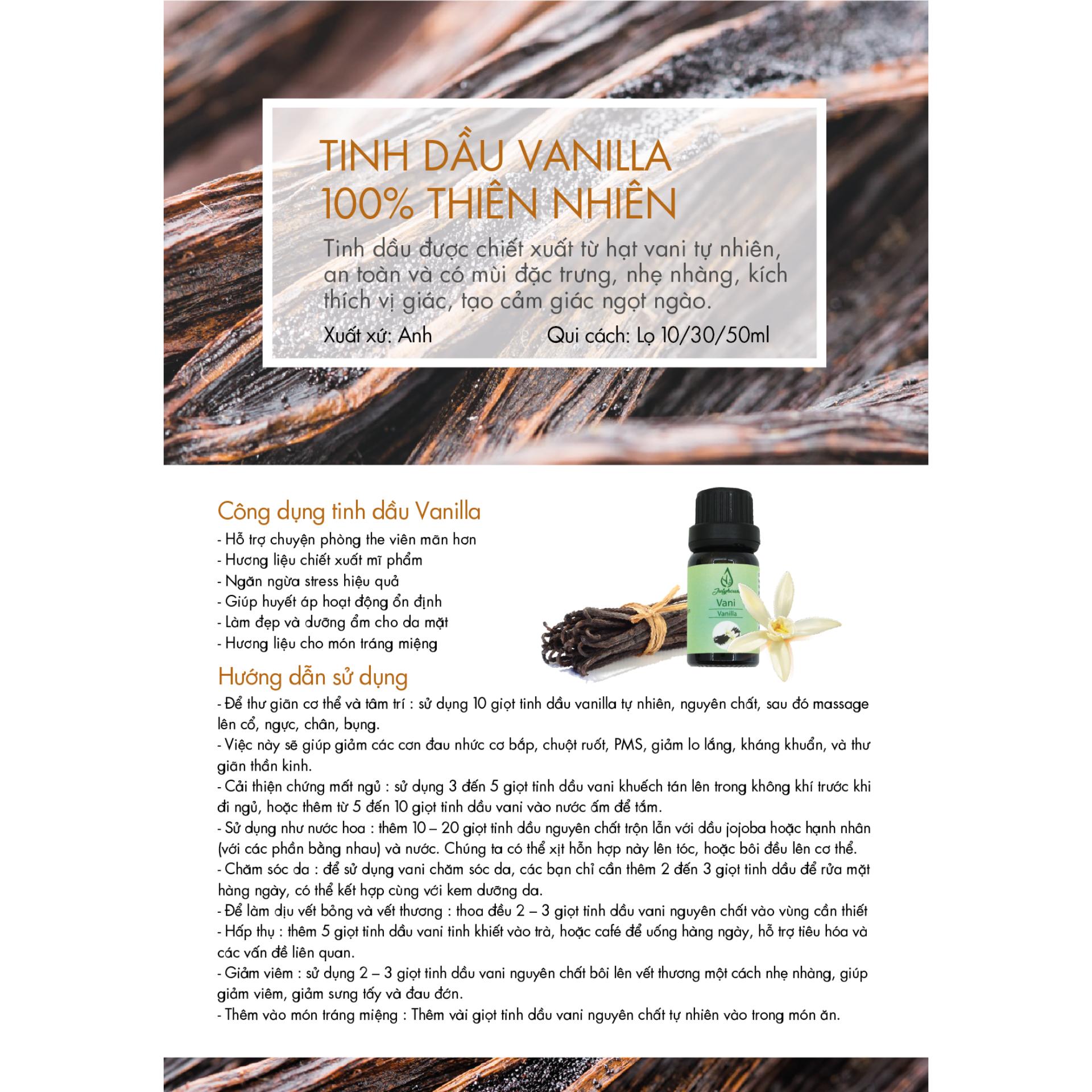 Tinh dầu Vani 10ml Julyhouse