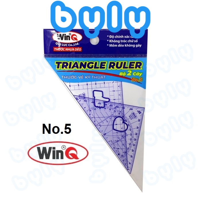 Túi 2 thước Eke vẽ kỹ thuật WinQ  - No.5 - ByLy Store