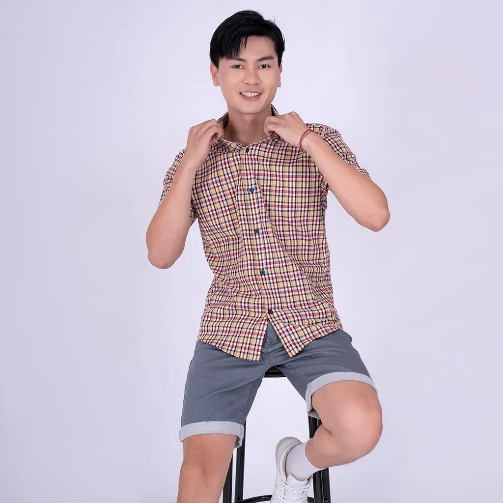 Pt2000 fashion - áo sơ mi nam tay ngắn