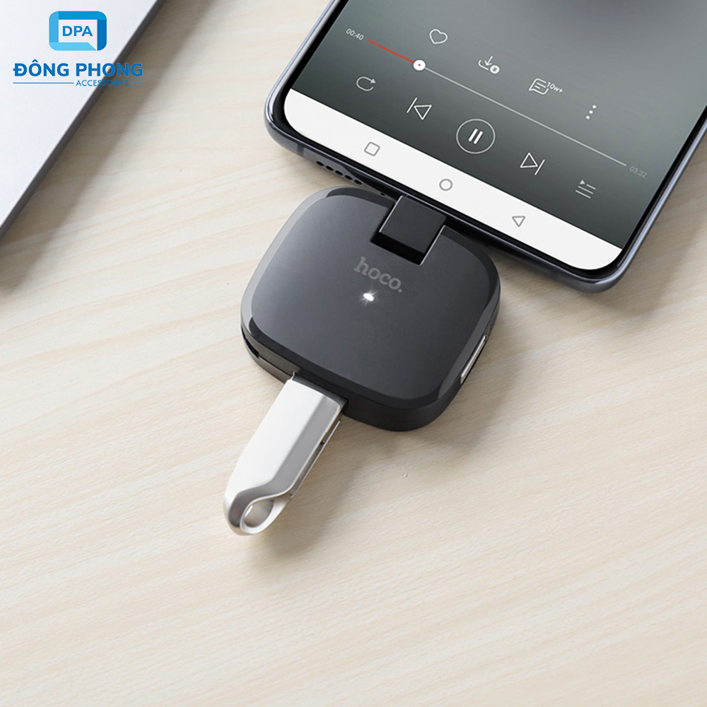 Hub Chuyển Cổng Type C Ra USB Hoco HB11 Chính Hãng