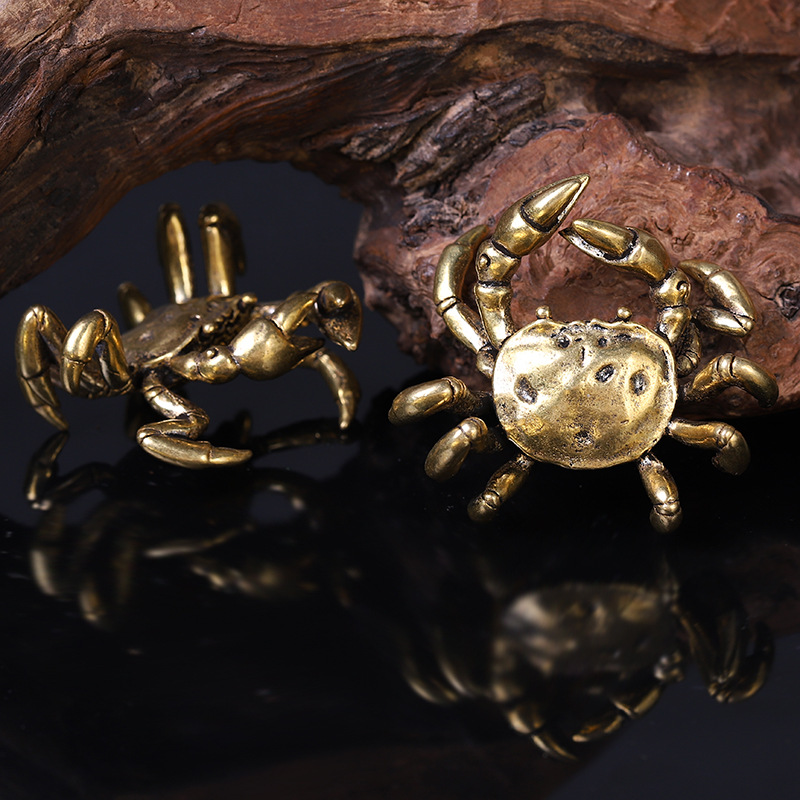 Tượng Phong Thủy Hình Con Cua (Kích Thước: 5.4cm x 4.9cm)