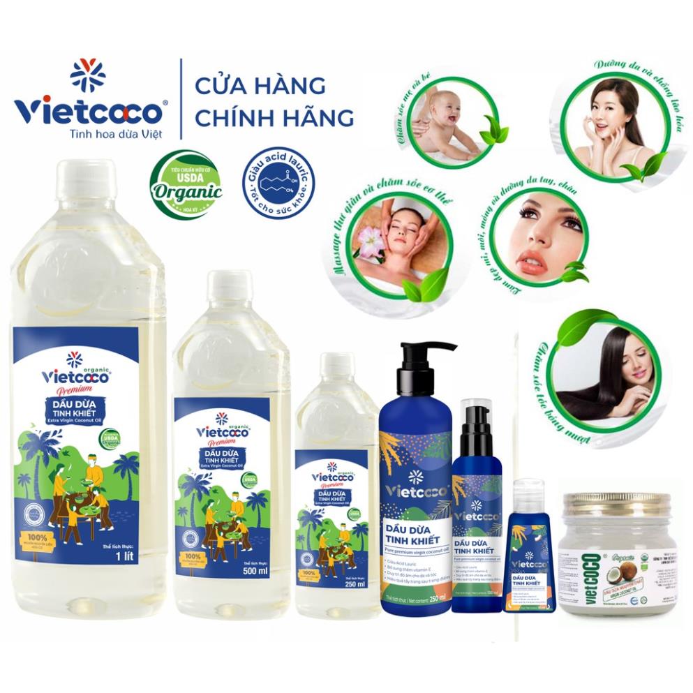 Dầu Dừa Mỹ Phẩm Organic Vietcoco