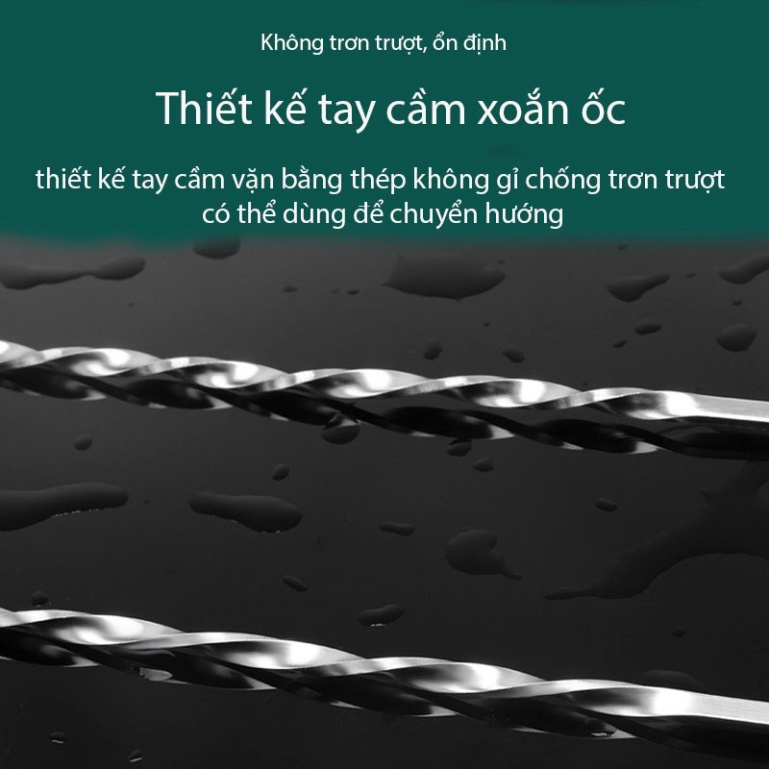 Thìa bar pha chế inox, thìa khuấy 2 đầu pha chế - LOKING