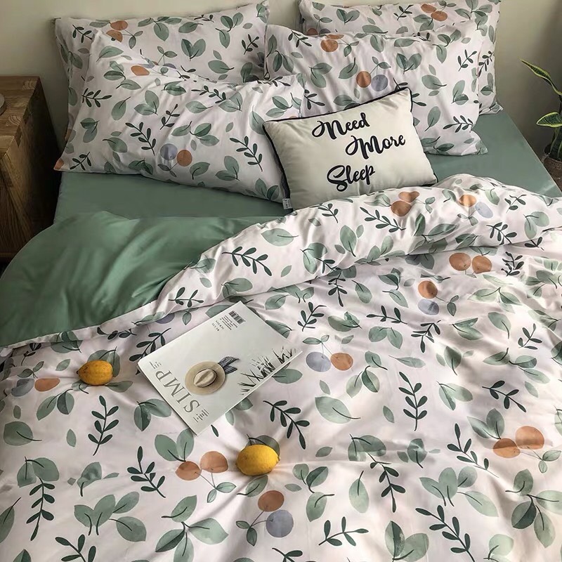 Trọn Bộ 4 Món Cotton Poly Nhập Mẫu VƯỜN CAM