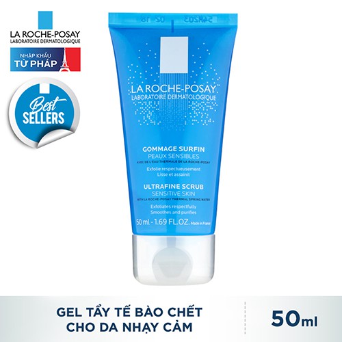 [HCM]Gel làm sạch tế bào chết dành cho da nhạy cảm La Roche-Posay Ultra Fine Scrub Sensitive Skin 50ml