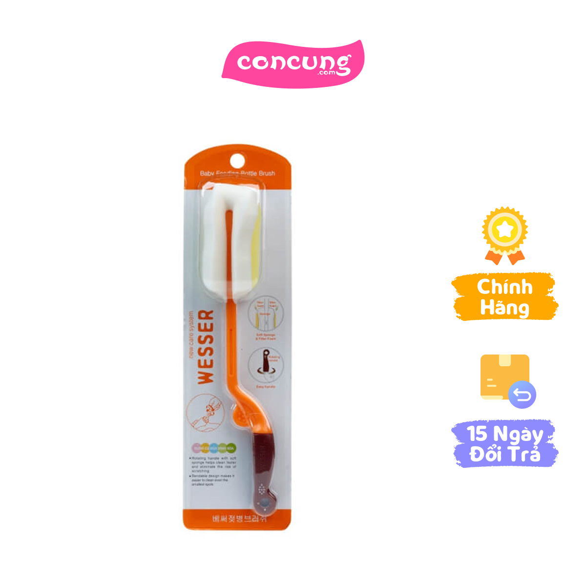 Cọ rửa bình sữa Wesser