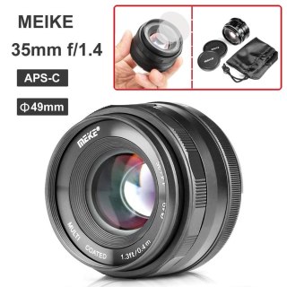 CÓ SẴN) Ống kính Meike 35mm F1.4 - Dùng Sony E, Fujifilm, Canon EOS thumbnail