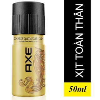 5 chai Xịt khử mùi AXE Gold Temptation mini (50ml) thumbnail