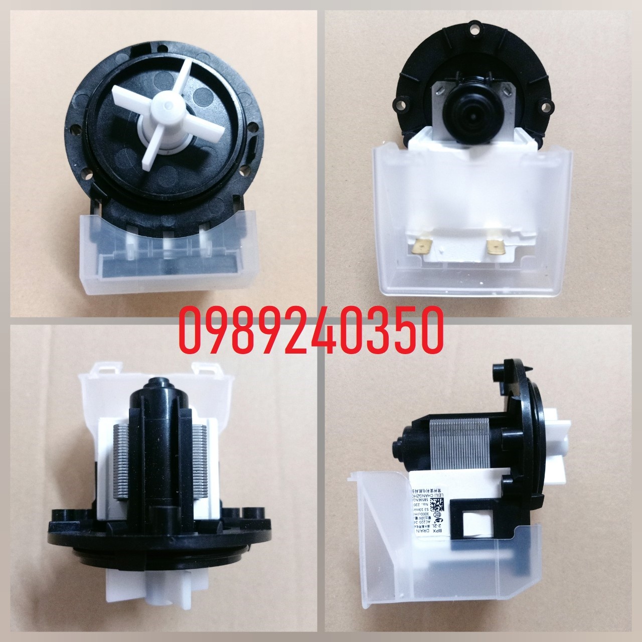 Bơm xả nước thải máy giặt Toshiba, Samsung, Panasonic, Midea, Sanyo, AQua, LG dạng bắt vít