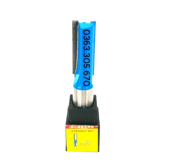 Mũi phay gỗ THẲNG CAO CẤP 6mm , cốt 6.35mm-12.7mm