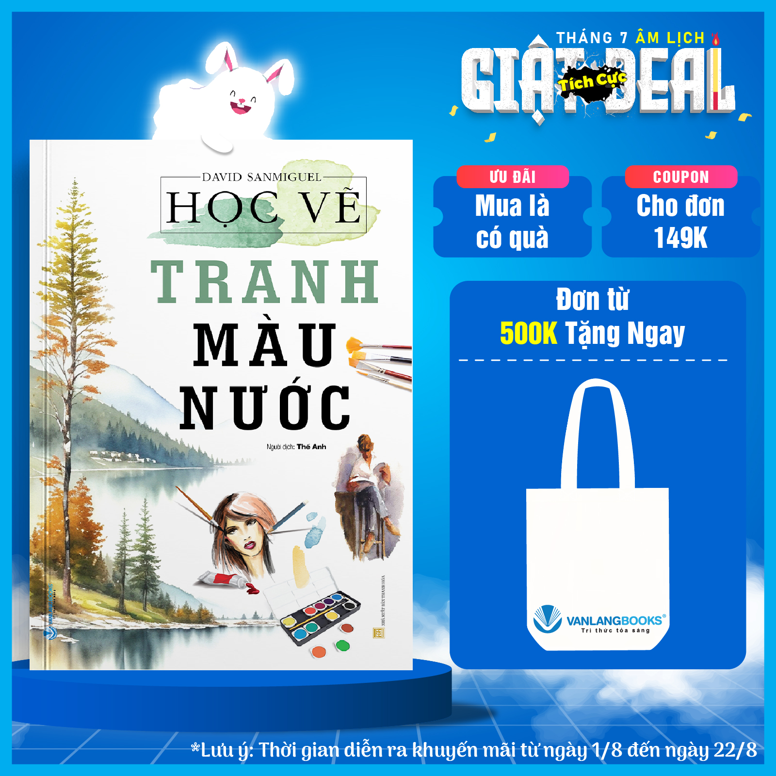 Sách Học Vẽ Tranh Màu Nước -Vanlangbooks