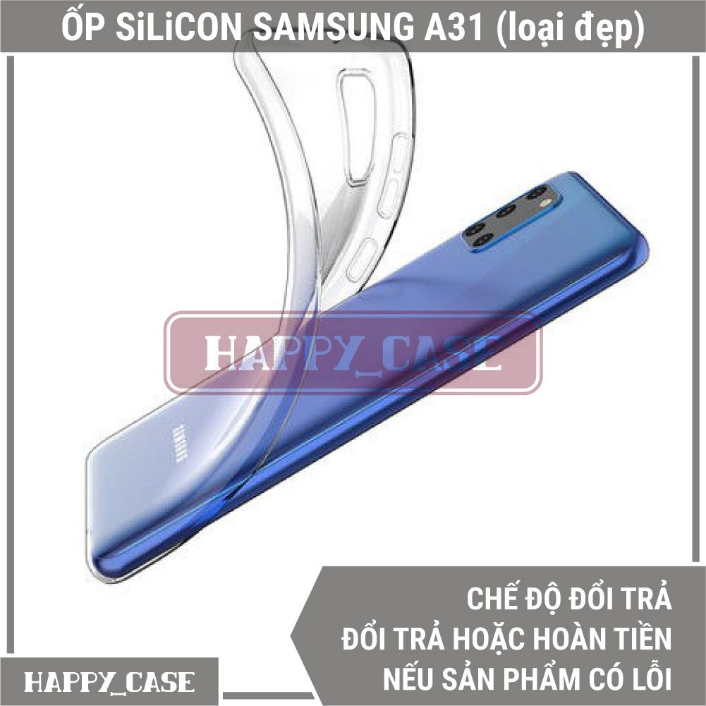 Ốp Lưng Điện Thoại Samsung A31 (Loại Đẹp) Thin Transparent Silicon
