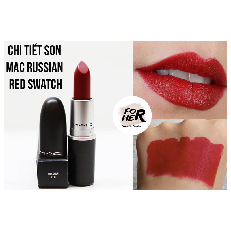 Son MAC Matte Màu 612 Russian Red - Màu Đỏ Cổ Điển