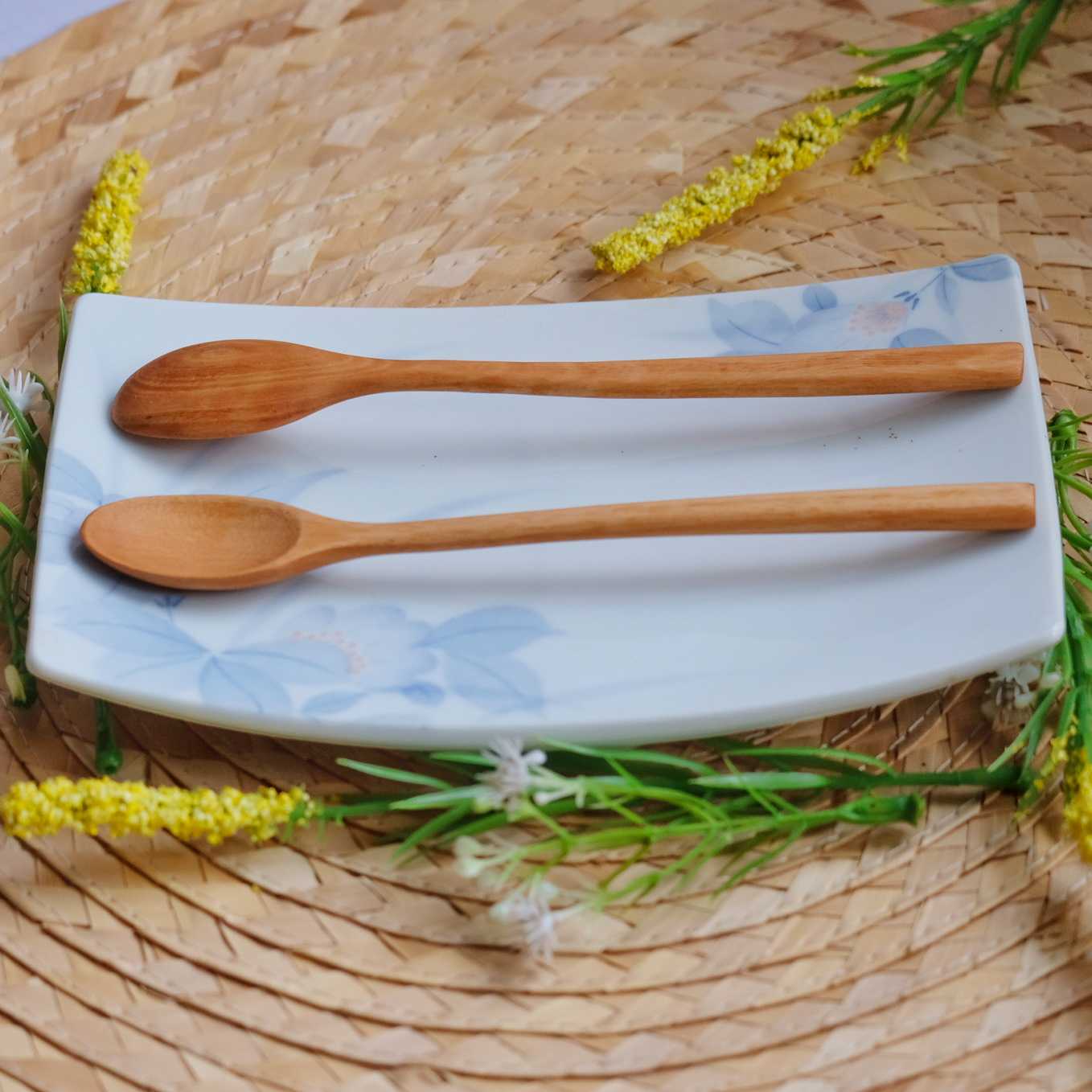 Muỗng thìa cafe gỗ tự nhiên - bầu