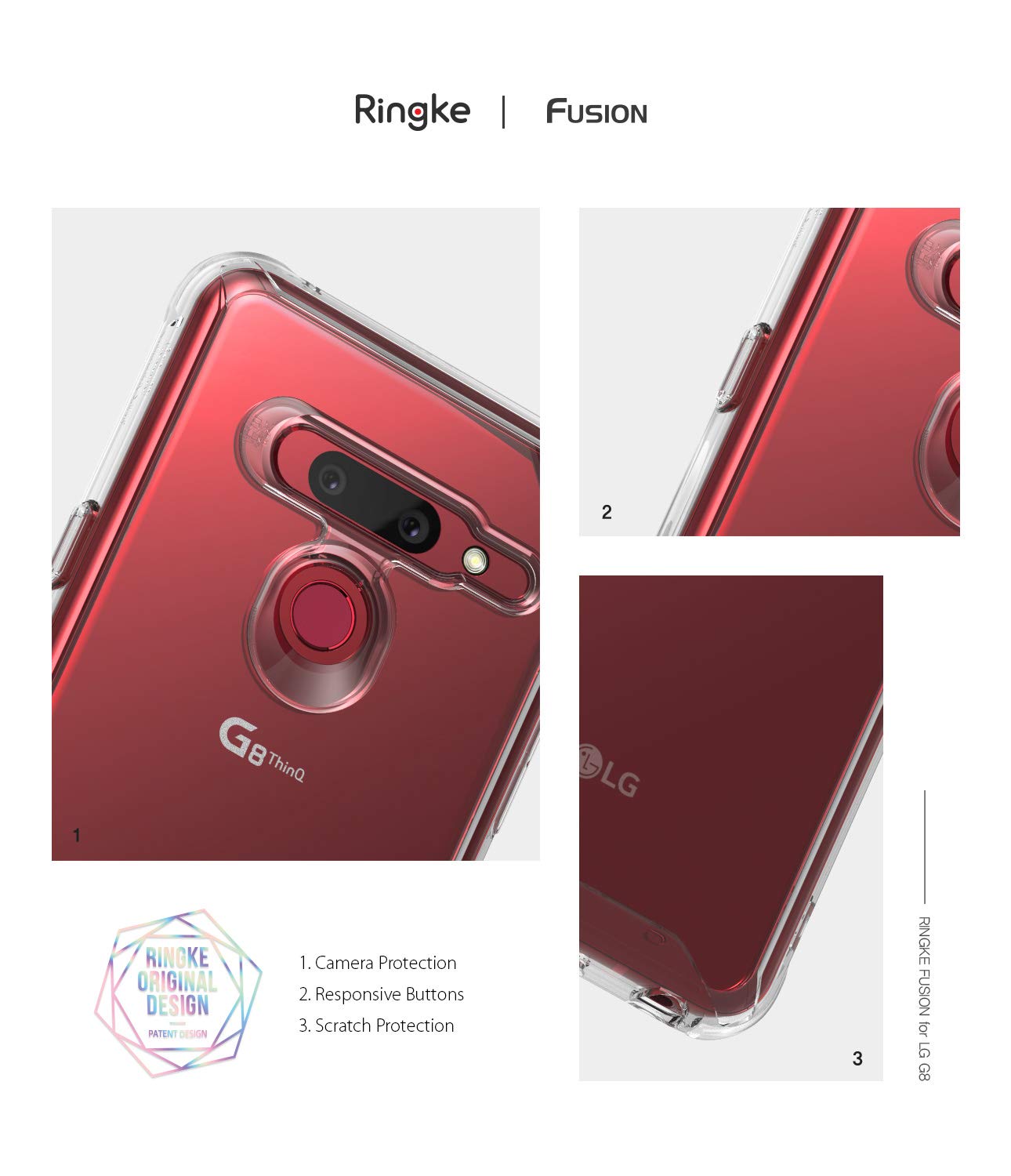 Ốp lưng LG G8 Ringke Fusion Hàn Quốc (Ringke Fusion Korea Case for  LG G8)