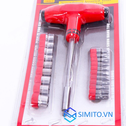 [HCM]Bộ vặn vít đa năng và mở khẩu chữ T 21 đầu