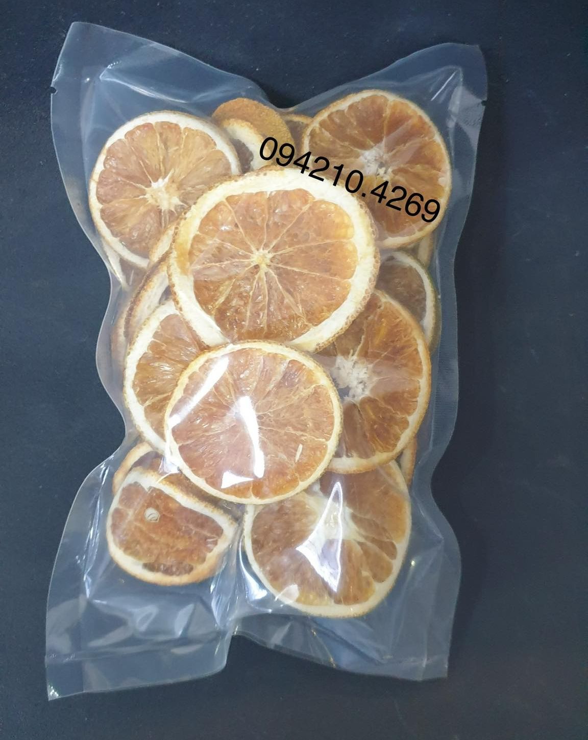Cam vàng sấy khô thái lát gói 100g hàng ngon loại 1 - bách hóa nguyên liệu