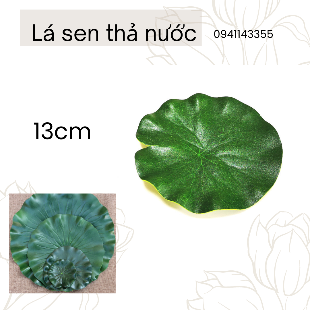 HCM Lá sen thả nước trang trí hồ cá tiểu cảnh