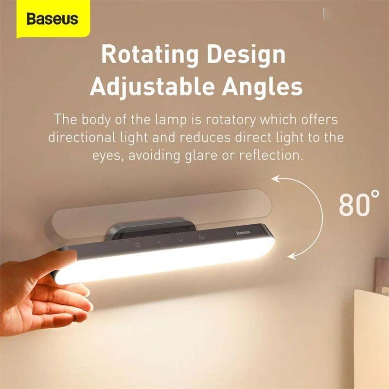 Đèn treo đế hít nam châm Baseus Magnetic Stepless Dimming Charging Desk Lamp ( 180mAh,4000k,24h sử dụng liên tục , chống mỏi mắt , đế hít nam châm )