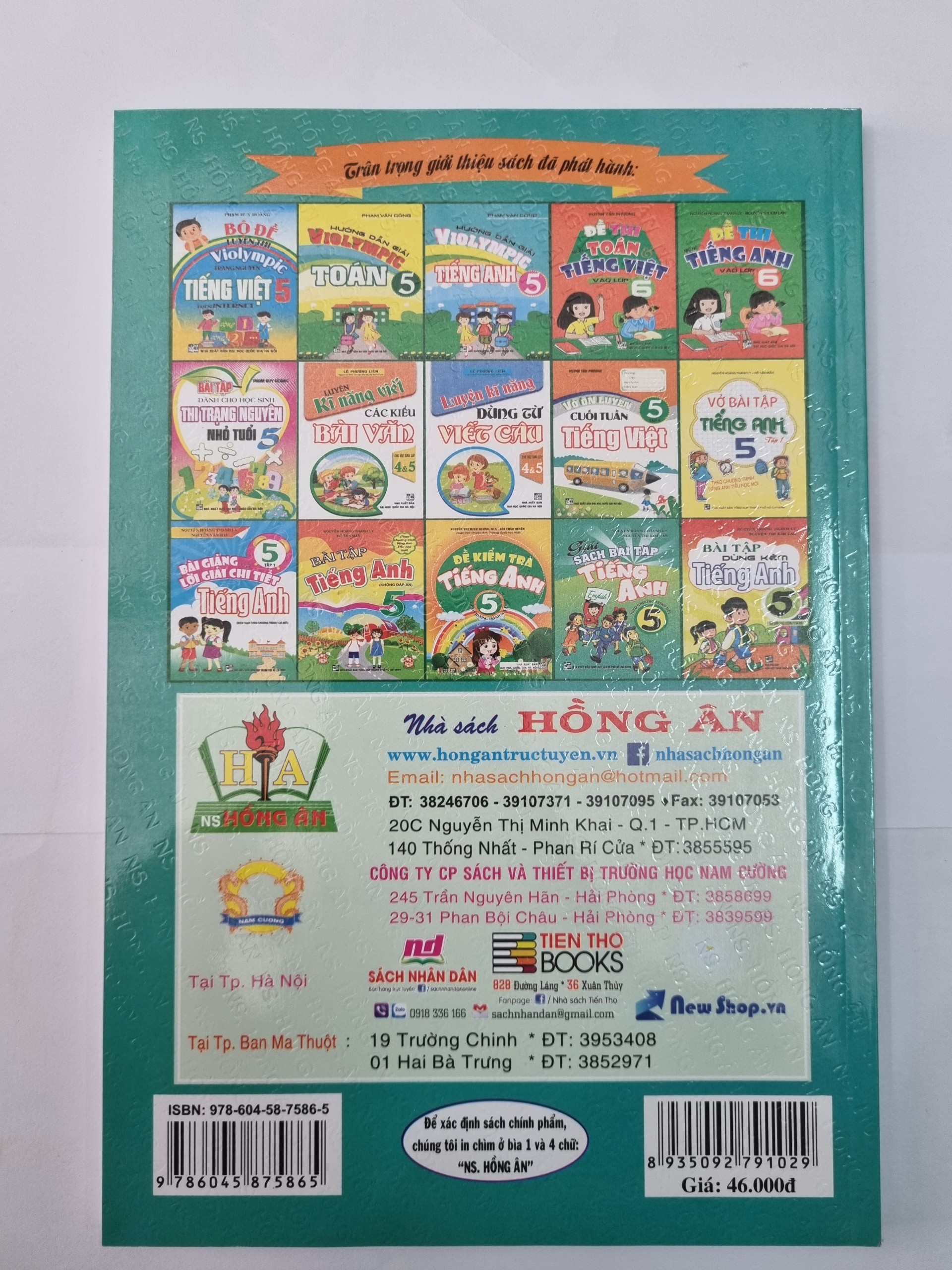 Sách - Toán Phát Triển Trí Thông Minh Lớp 5 (Nguyễn Đức Tấn)