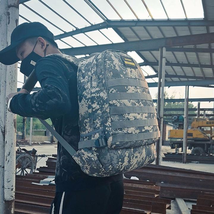 Balo Phượt Người Lính / Balo Game PUBG ( Size Lớn 3 Ngăn Có Cổng Sạc USB Tiện Dụng )