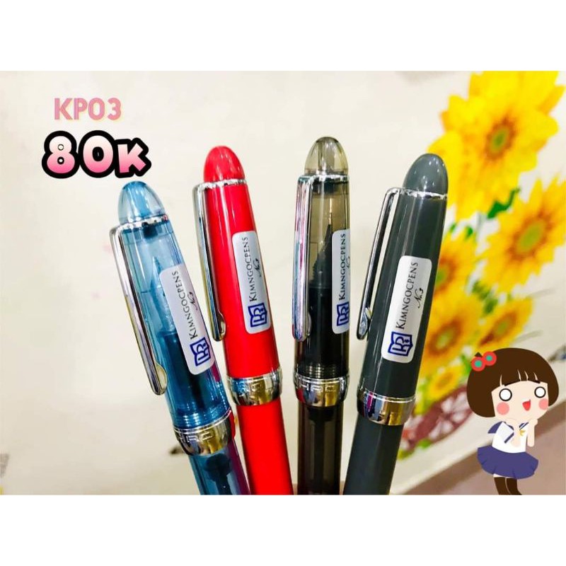 Bút kimngocpens KP03 (ngòi mài gai, nét mảnh)