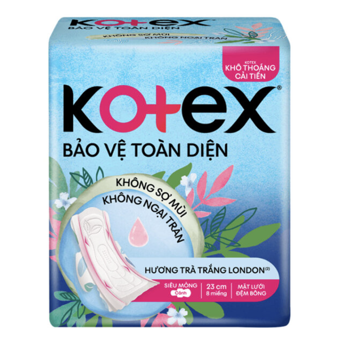 Băng vệ sinh Kotex khô thoáng siêu mỏng cánh 8 miếng