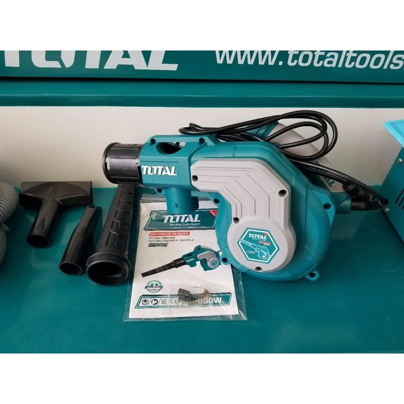 Máy thổi/hút bụi TOTAL TB2086 công suất 800W tặng kèm túi chứa bụi, ống và 2 vòi hút bụi. Máy thổi/hút bụi cầm tay