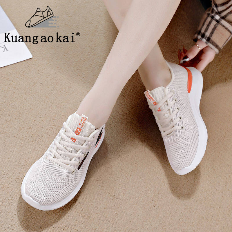 Kuangaokai Giày nữ mới giày lưới giày thường giày nữ giày chạy bộ đế mềm