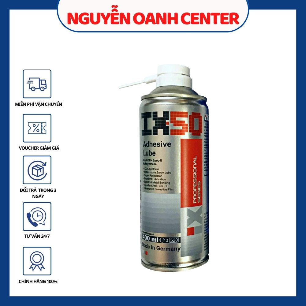 Chai dưỡng sên/xích VOLTRONIC IX50 Adhesive Lube 400ML