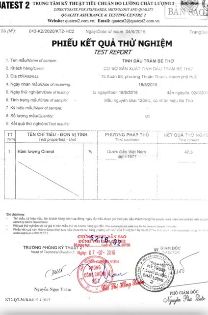 Tinh Dầu Tràm bé Thơ 50ml - 100ml ( có tem chính hãng cty Bé Thơ)