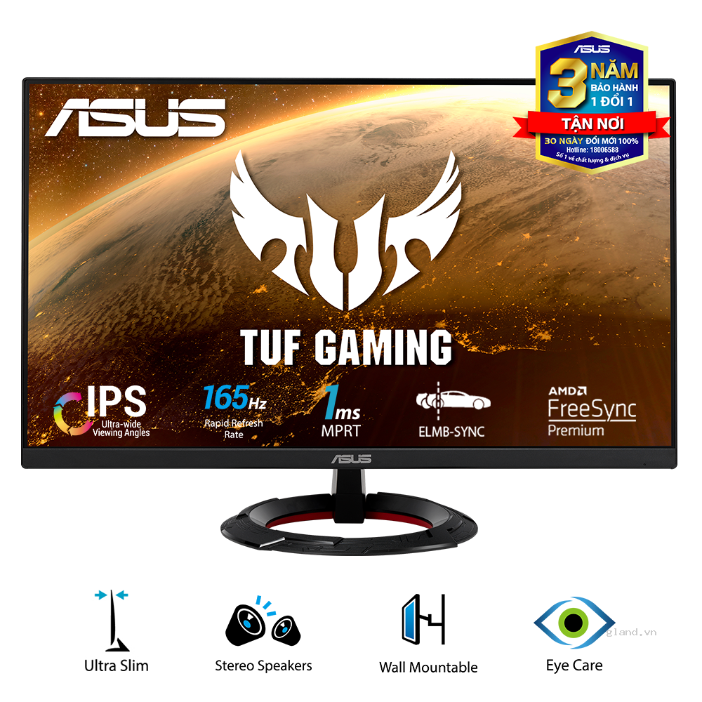 Màn hình Asus VG279Q1R (27inch/FHD/IPS/144Hz/1ms/250nits/HDMI+DP+Audio/Freesync)