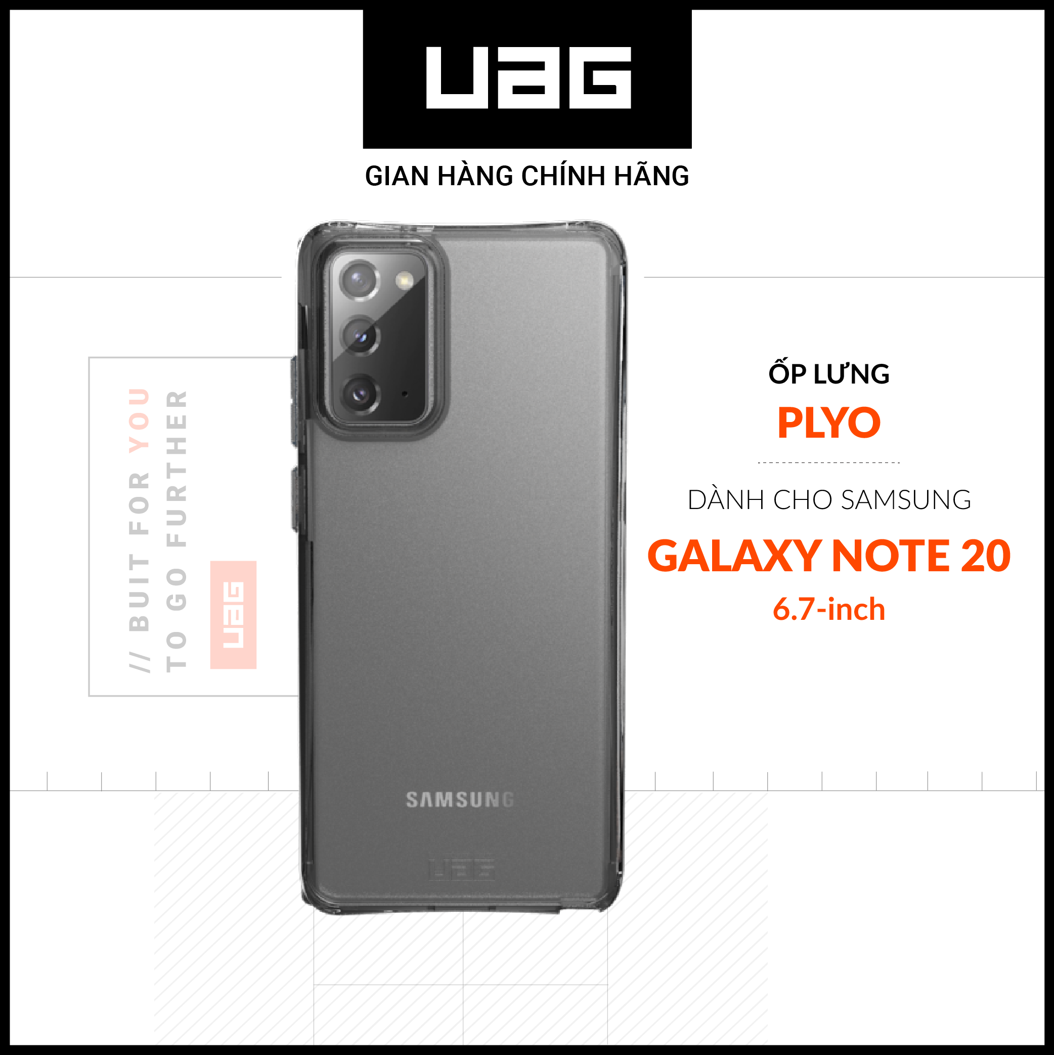 Ốp lưng uag plyo cho samsung galaxy note 20