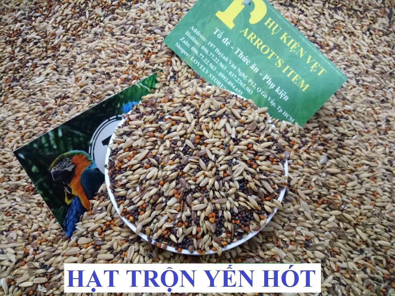 500G HẠT TRỘN DÀNH CHO YẾN HÓT (ĐẦY ĐỦ CHẤT DINH DƯỠNG)
