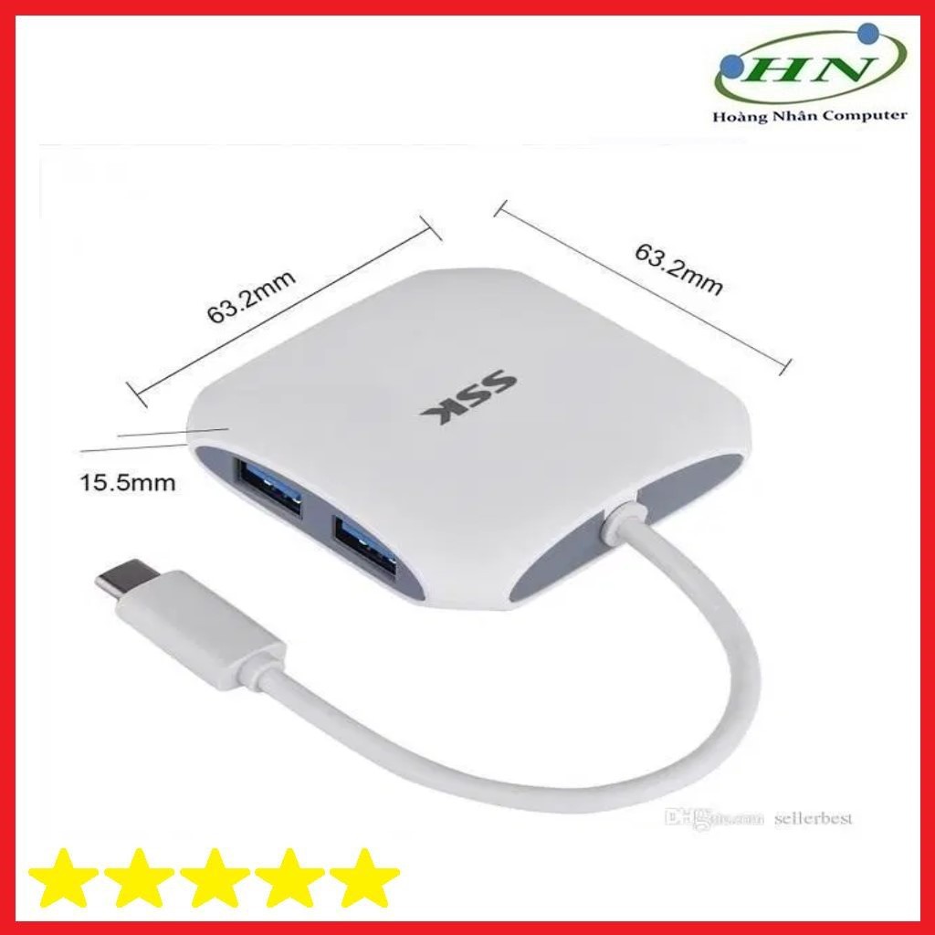 Hub chia USB 3.0 4 cổng SSK SHU 300-JL