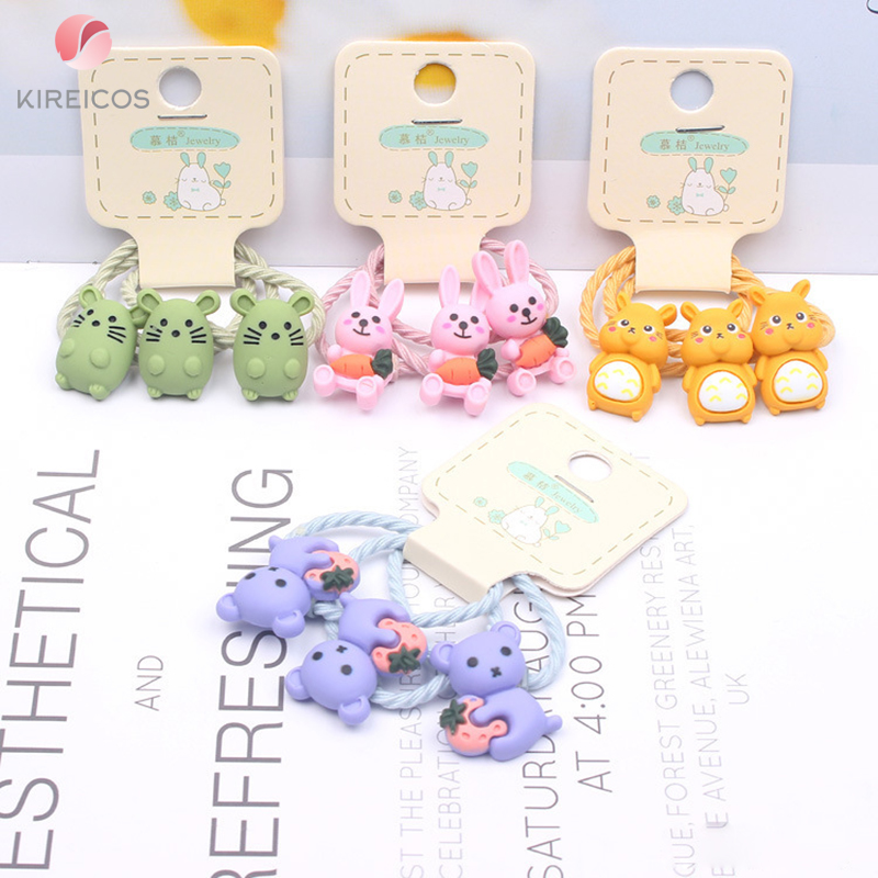 Set 3 dây cột tóc thú nhiều mẫu cho bé b192 - kireicos