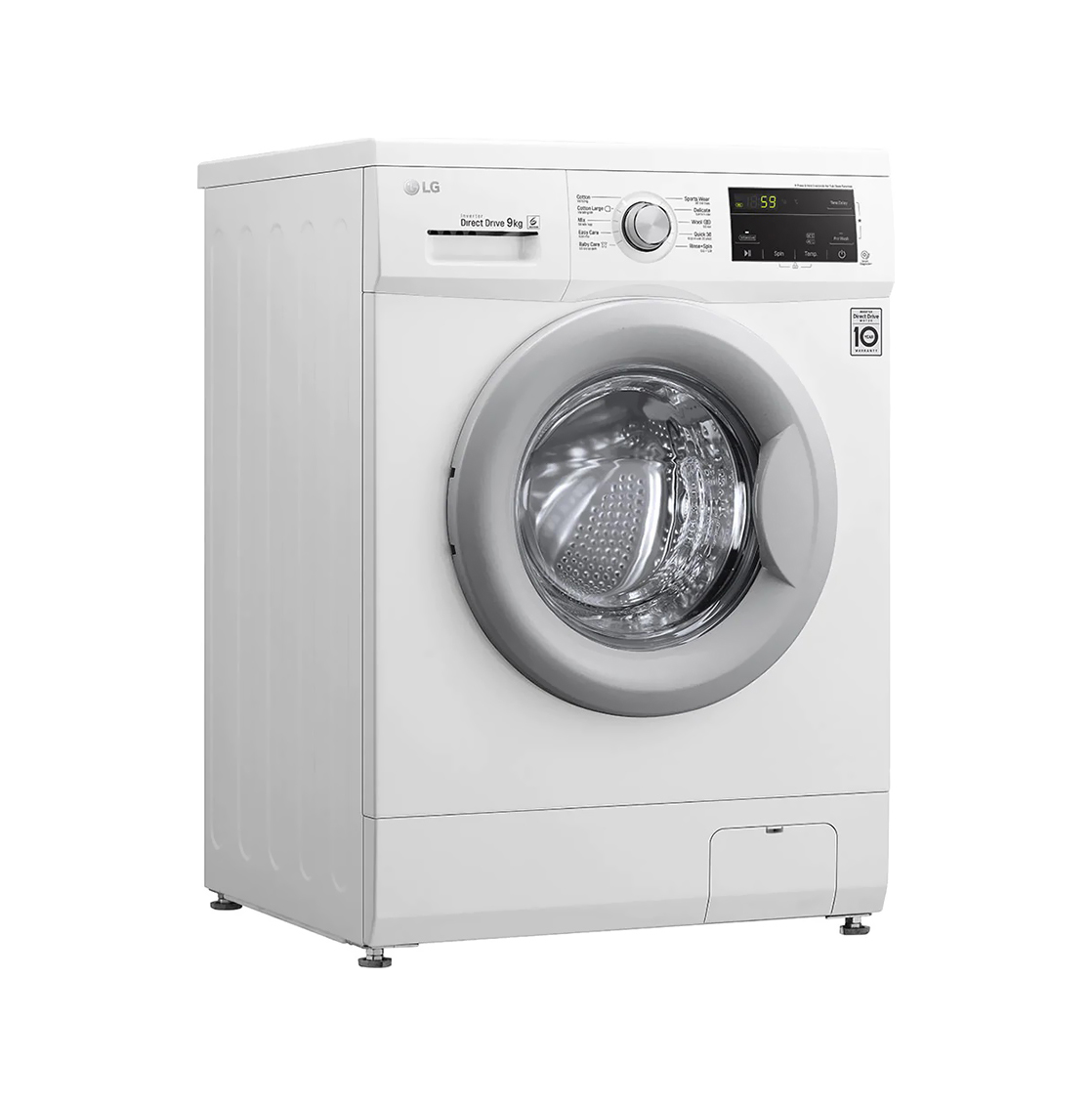 TRẢ GÓP 0% - Máy giặt cửa trước LG Inverter 9 kg FM1209N6W -Thêm đồ trong khi giặt Chẩn đoán lỗi Smart Diagnosis Máy chạy êm & bền Khóa trẻ em Giặt nước nóng Công nghệ Inverter tiết kiệm điện Hẹn giờ giặt xong Hệ thống lọc xơ vải tự động