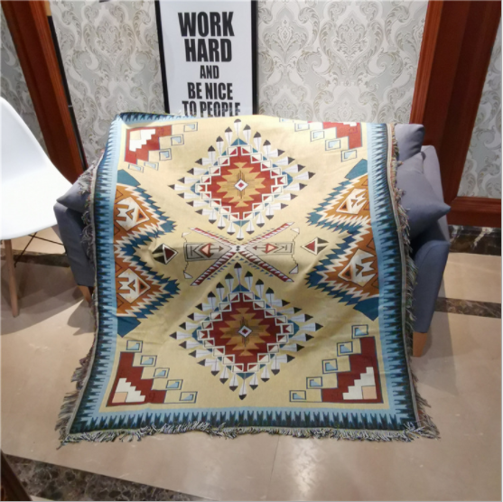 [HCM]THẢM TRẢI SOFA THẢM TRẢI SÀN KHĂN PHỦ SOFA VINTAGE VÀNG