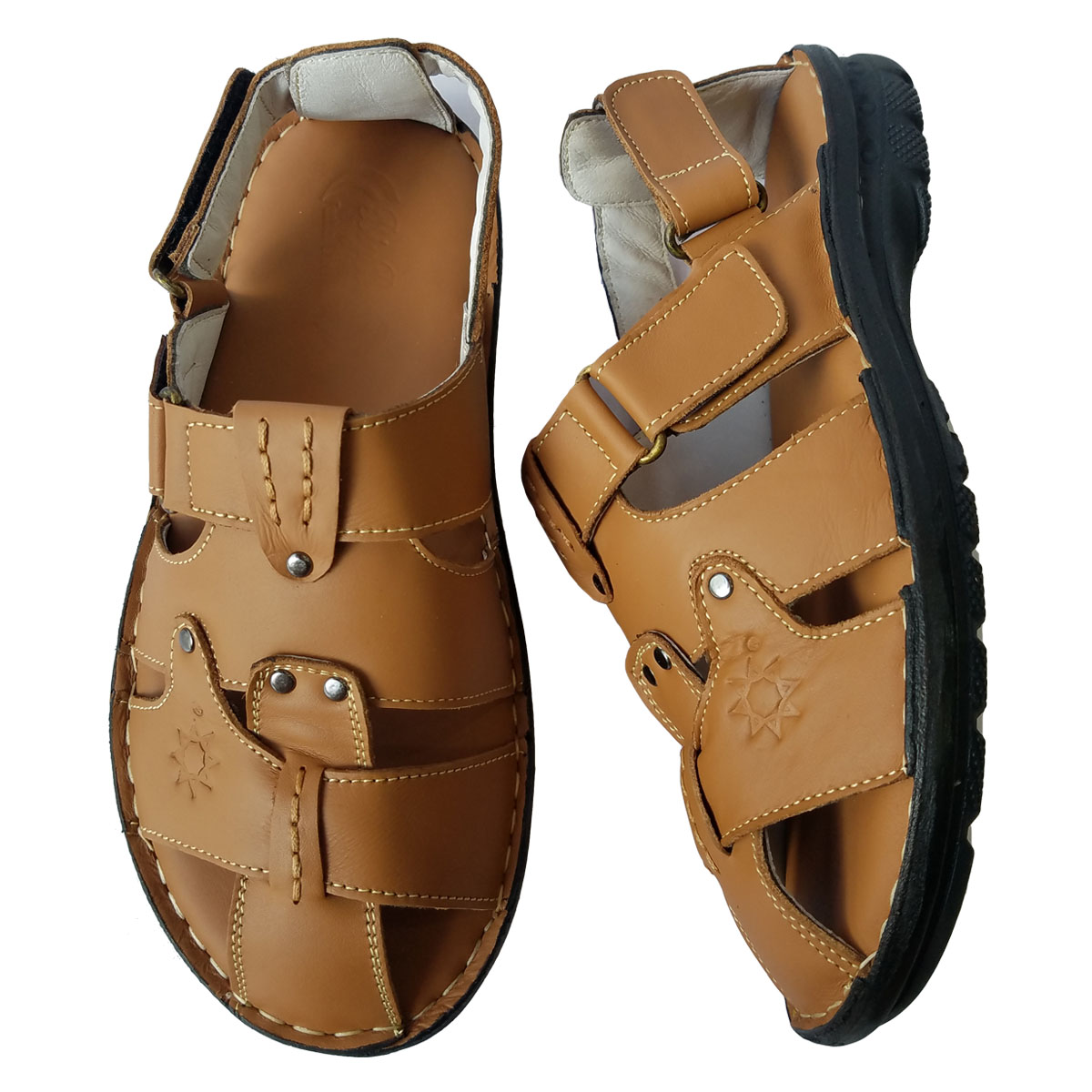 Giày Sandal Nam Bít Mũi BIGBEN Da Bò Thật SD001